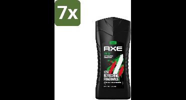 7 x Axe - 3-in-1 Douchegel - Africa - Squeezed Mandarin & Sandalwood - 100% Plantaardig - 250 ml - Axe Africa Douchegel - Douchegel - 3-in-1 Douchegel - 100% Plantaardig - Mandarin En Sandalwood