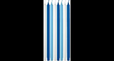 Folat - Kaarsjes blauw 6 cm (16 stuks)