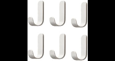 Boraboi® Set van 6 sterke zelfklevende wandhaken voor badkamer en keuken