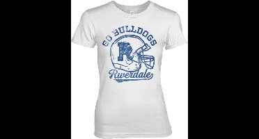 Riverdale Go Bulldogs Vintage Girly Tee Damen T-Shirt White-S