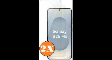 Screenprotector geschikt voor Samsung Galaxy S25 FE 5G - gehard Glas Tempered Glass - 2 Stuks