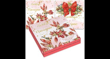 Janneke Brinkman kerstkaartenmapje - Strik - Amaryllis