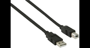 USB-A - USB-B kabel | USB2.0 | 5W | zwart | 3 meter