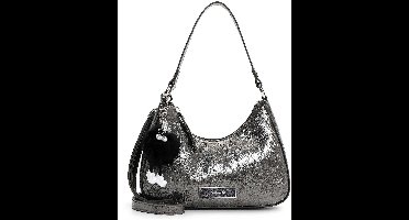 Tamaris schoudertas Gilla Pouch Darksilver grijs