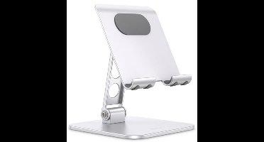 Verstelbare tablethouder met zware basis voor tablets en telefoons (3,5-13 inch)
