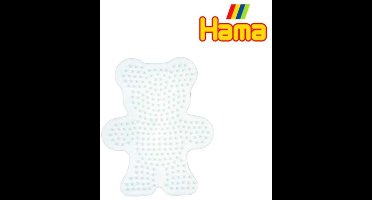 Hama - Strijkkralen Grondplaat - Beer Wit