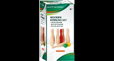 Alert Outdoor Houten Bowling Set