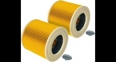 2 Filters Geschikt Voor KäRcher Wd3 Wd2 Wd1 En A Series - Cartridgefilter - Patroonfilter - Geschikt Voor KäRcher Accessoires - Voor Mensen Met Allergie Voor Fijnstof / Geuren - Vervanging van origineel 6.414-552.0
