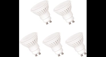 Spectrum LED Lamp GU10 230V 10W - 930 Lumen - 6000K Koud wit - Helder daglicht - Energiezuinig - 5 stuks