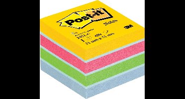 Post-it® Zelfklevend Notitieblok, 51 x 51 mm, Assorti