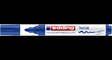 Textielmarker edding 4500 rond 2-3mm blauw | 10 stuks