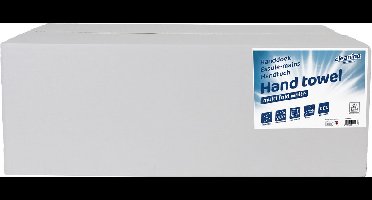 Handdoek cleaninq 2laags 206x240mm 25x150vel wit