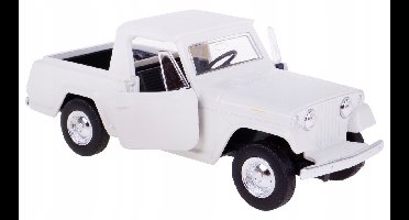 Welly Jeep Jeepster Commando Pick-up 1967 Modelauto Wit 1:34-39
