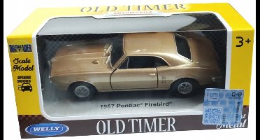Welly 1967 Pontiac Firebird metalen modelauto, Schaal 1:34-1:39