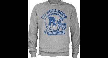 Riverdale Go Bulldogs Vintage Sweatshirt Heather-Grey-S
