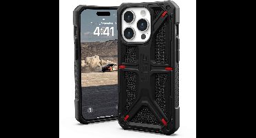 UAG - Monarch geschikt voor iPhone 15 Pro Hoesje - kevlar zwart