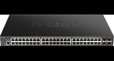 D-Link DGS-1250-52XMP/E Smart Managed Switch [48x Gigabit Ethernet PoE+, 370W, 4x 10 Gbit/s SFP+]