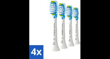 4 x Philips Sonicare - Opzetborstels - C3 Premium Plaque Defense - Grondige Reiniging - 4 opzetborstels - HX9044/17 - Philips Sonicare - Tandenborstel Opzetborstels - Tandplak Verwijderen - Elektrische Tandenborstel - Tanden Poetsen