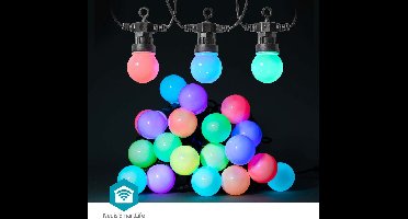 Nedis SmartLife Lichtsnoer - Feestverlichting - Wi-Fi - RGB / Wit - 20 LED's - 10 m