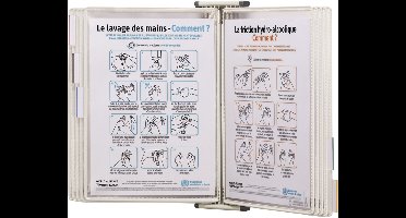 tarifold STERIFOLD display bord roestvrij staal, A4, zwart