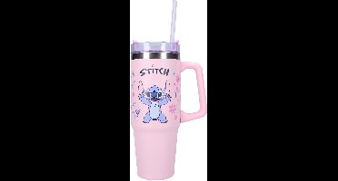 Stitch Bottled Bliss Drinkfles 900ml - Roze