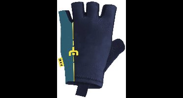 Santini Le Maillot Jaune Korte Handschoenen Blauw M