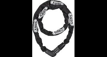 ABUS Kettingslot met cijfercode - 5 mm staal - Beschermhoes - Zwart - 110 cm