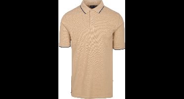 Suitable Respect Polo Tip Ferry Beige - Maat S - Heren - Polo shirt Heren met Korte mouw