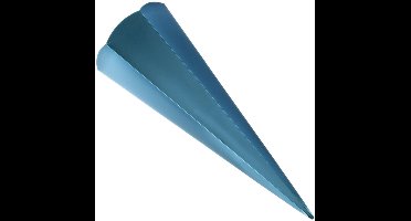 Metallic schoolconusuitsnede, zeshoekig, lichtblauw