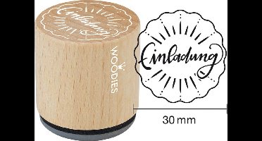 Stempelprint Woodies 'Uitnodiging' II