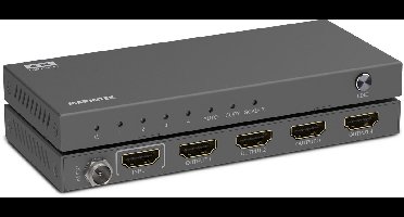 Marmitek Split 614 Pro – HDMI-splitter 4K @ 60 Hz (1 in / 4 out) met HDR, Deep Color & EDID-schakelaar