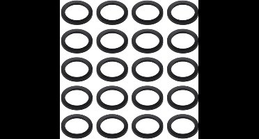 20 STKS Zwart Rubber Platte Wasmachines 32Mm OD 24Mm ID 3mm Dikte M24 Platte Wasmachines Voor Water Butt Tap Kraan Pijp Valve Waterpijp Slang Bolt