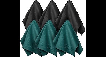 Microvezeldoeken voor het reinigen van brillen, tablets en mobiele telefoons - 6 stuks, 20 x 20 cm