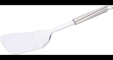 Alpina Keukengerei bakspatel/bakspaan - zilver - rvs - 34 cm - bakken en omkeren