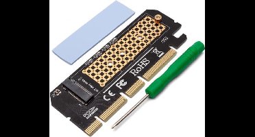 SAVIO AK-41 - PCI Express naar M.2 PCIe voor SSD (x4,x8,x16) - M.2 uitbreidingskaart