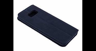 Ntech Luxe Zwart TPU / PU Leder Flip Cover met Magneetsluiting Geschikt voor Samsung Galaxy S10e