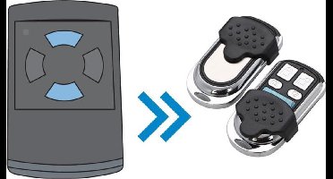 Hormann HSM2 met blauwe knoppen (Alternatieve handzender)