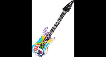 Vegaoo - Veelkleurige opblaasbare rockgitaar