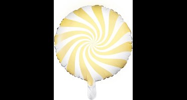Folie ballon Candy - 45cm Pastel Geel - Partydeco