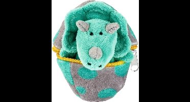 Moses Knuffel Dino In Ei Blauw/grijs 9 Cm