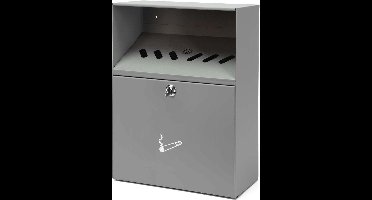 Wandasbak grijs met boveninworp en afdak