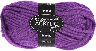 Paars maxi acryl garen 35 meter
