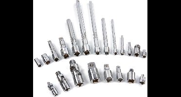 20 Delige Verloop Adapter, Verlengstukken en Kniestukkenset