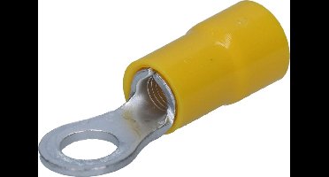 10 stuks Cembre GF-M4 ringkabelschoenen geïsoleerd M4 geel 4-6 mm² I industriële kwaliteit