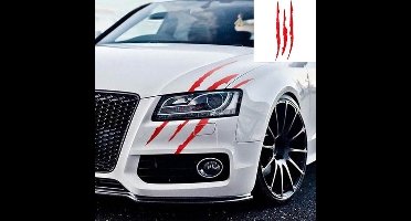 VCTparts® Monster Klauw Kras Strepen Sticker - Rood