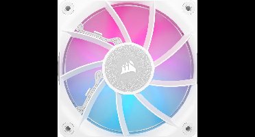 CORSAIR iCUE LINK RX120 RGB White - Ventilatorhuis - 120mm - 74.2 CFM - 400 - 2100 RPM - 10 - 36 dBA - Zero RPM Mode - iCUE LINK System Hub - wit