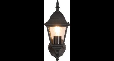 TRIO LIVENZA - Wandlamp - Zwart mat - excl. 1x E27 4W - Buitenverlichting - IP44