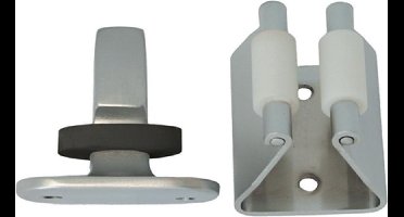 Deurvastzetter Nikkel met Nylon Rol \253301.6