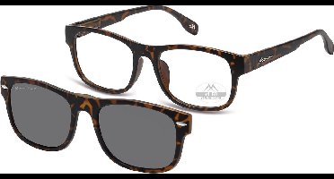 Montana Leesbril MRC1A +3:50 TURTLE inclusief Clip-on zonnebril