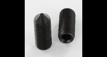 Stelschroef M3X6 - zak á 10 stuks - zwart - binnenzeskant - inbus